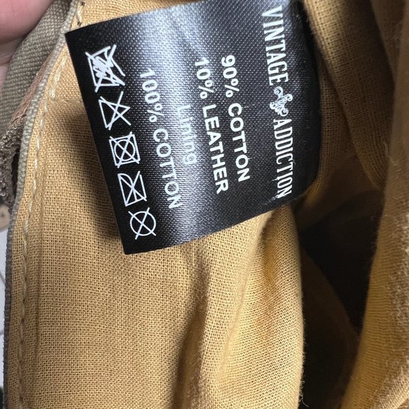 VINTAGE  ADDICTION ♻ Re-purposed Military Tent ⛺ "What a Wonderful World" Tote👜 - Picture 6 of 6